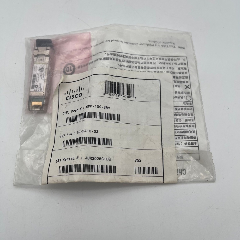 Cisco SFP-10G-SR 10GBASE-SR SFP+ Transceiver Module 10-2415-03 V03 NEW